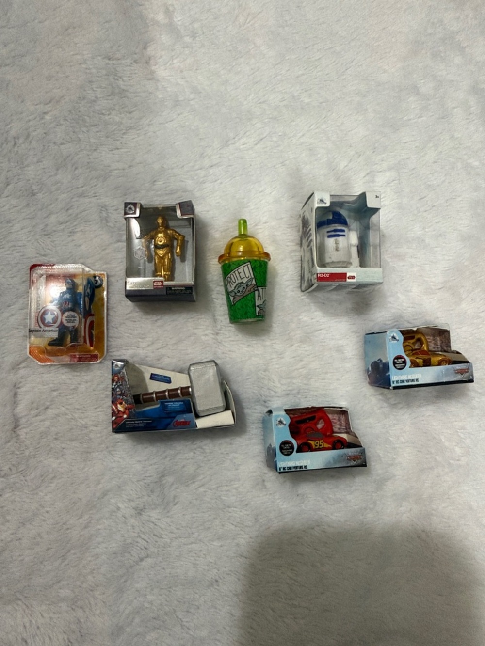 Mini Brands 7 piece Star Wars/ Cars/ Marvel set